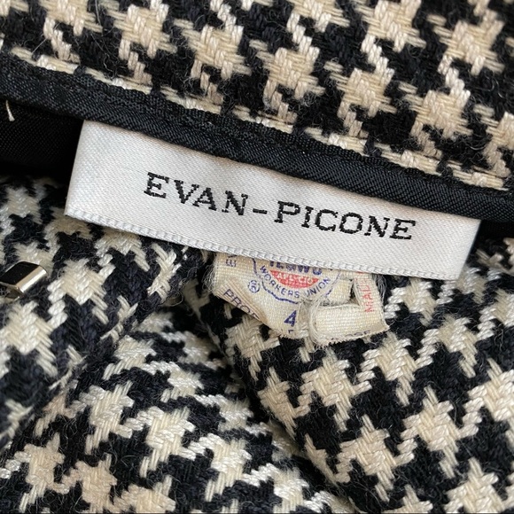 80's Vintage Evan-Picone Houndstooth A-Line Skirt Size 4 - Picture 8 of 8